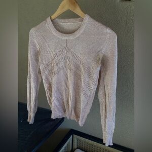 Paris Elegant Women's Sweater in Shimmering Pink
